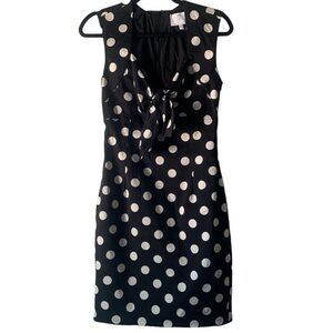 Rebecca de Ravenel polka dot Midi Dress size 8